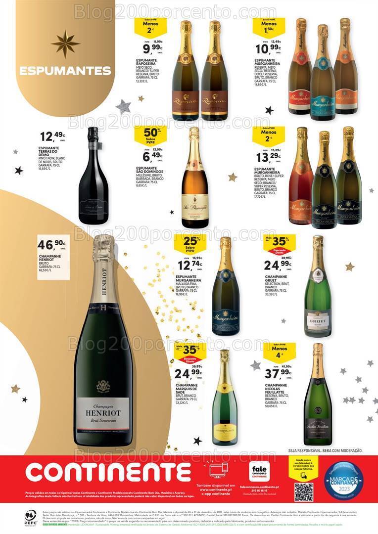 Antevisão Folheto CONTINENTE Especial Passagem de Ano Promoções de 26 a 31 dezembro