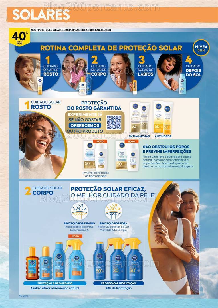 Antevisão Folheto CONTINENTE Verão Beleza Promoções de 9 a 21 julho