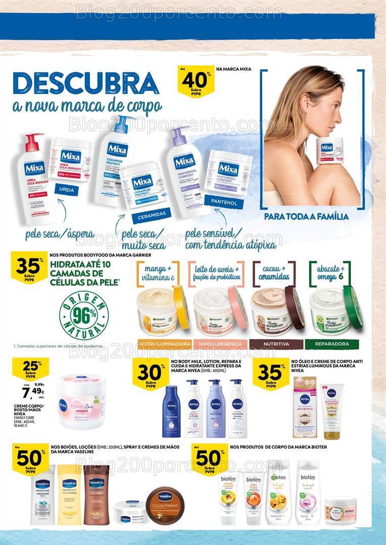 Antevisão Folheto CONTINENTE Verão Beleza Promoções de 9 a 21 julho