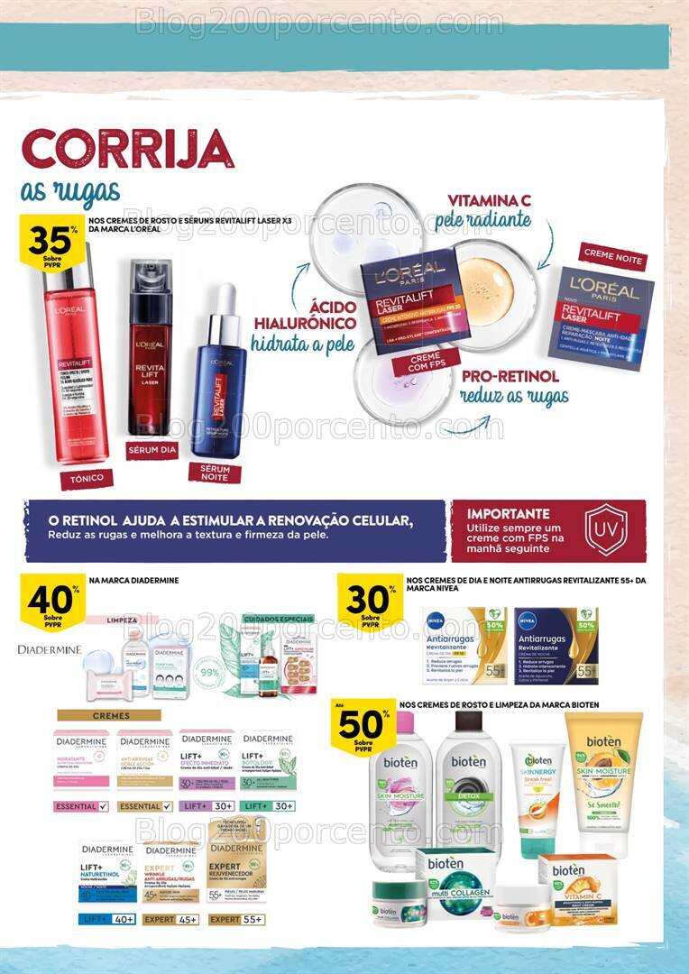 Antevisão Folheto CONTINENTE Verão Beleza Promoções de 9 a 21 julho
