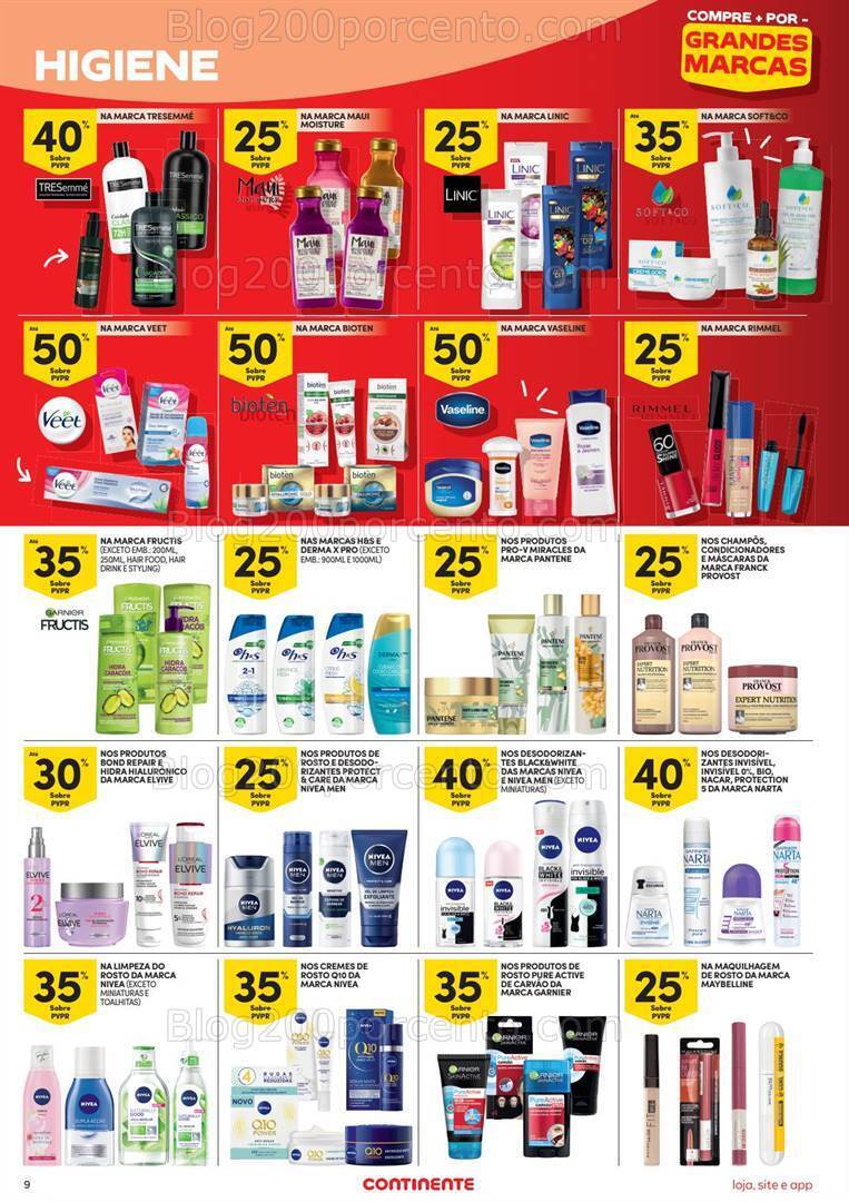 Antevisão Folheto CONTINENTE Grandes Marcas Promoções de 26 setembro a 8 outubro