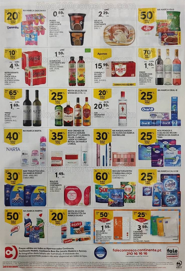 Antevisão Folheto CONTINENTE Promoções Fim de Semana - 13 a 16 setembro