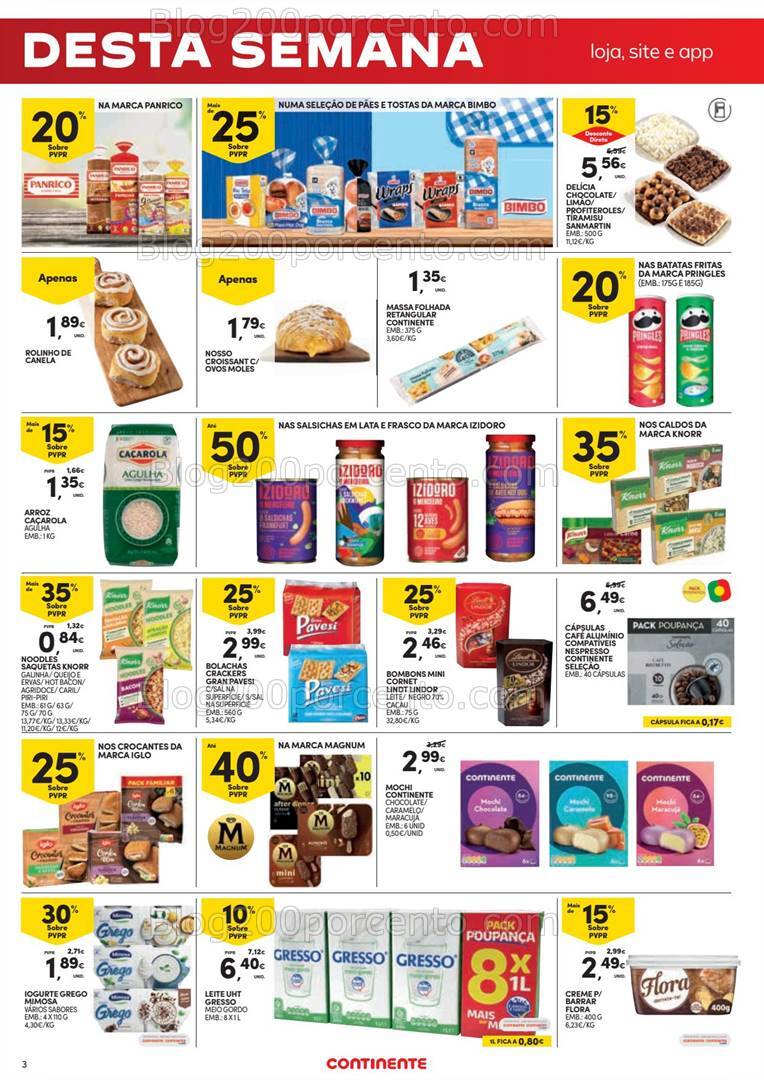 Antevisão Folheto CONTINENTE Fim de Semana Promoções de 28 a 30 setembro