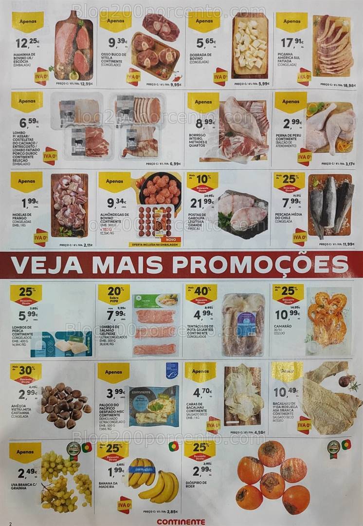 Antevisão Folheto CONTINENTE Promoções Fim de Semana - 6 a 9 outubro