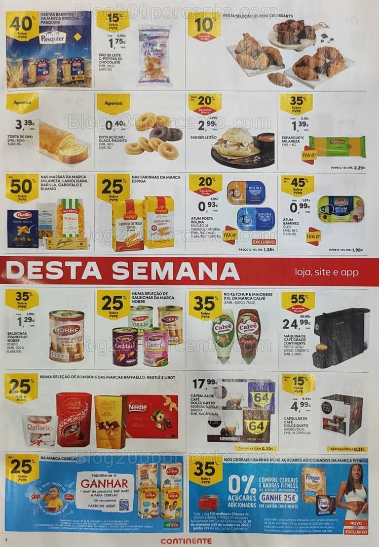 Antevisão Folheto CONTINENTE Promoções Fim de Semana - 6 a 9 outubro