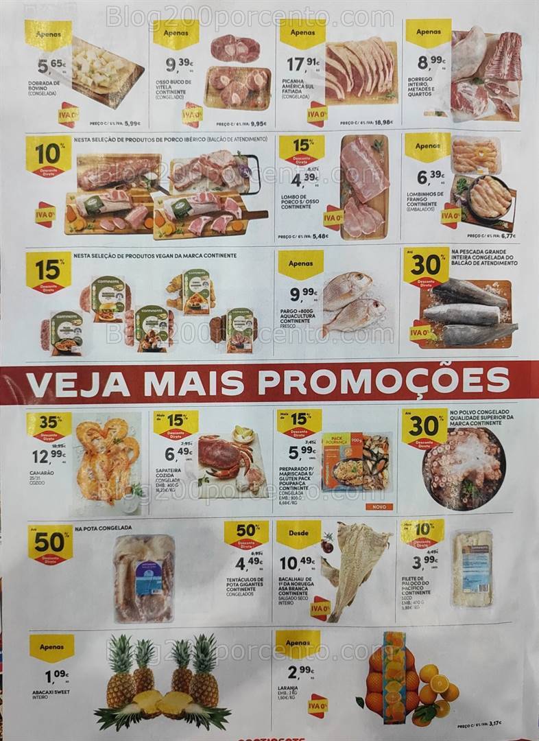 Antevisão Folheto CONTINENTE Promoções Fim de Semana - 10 a 13 novembro