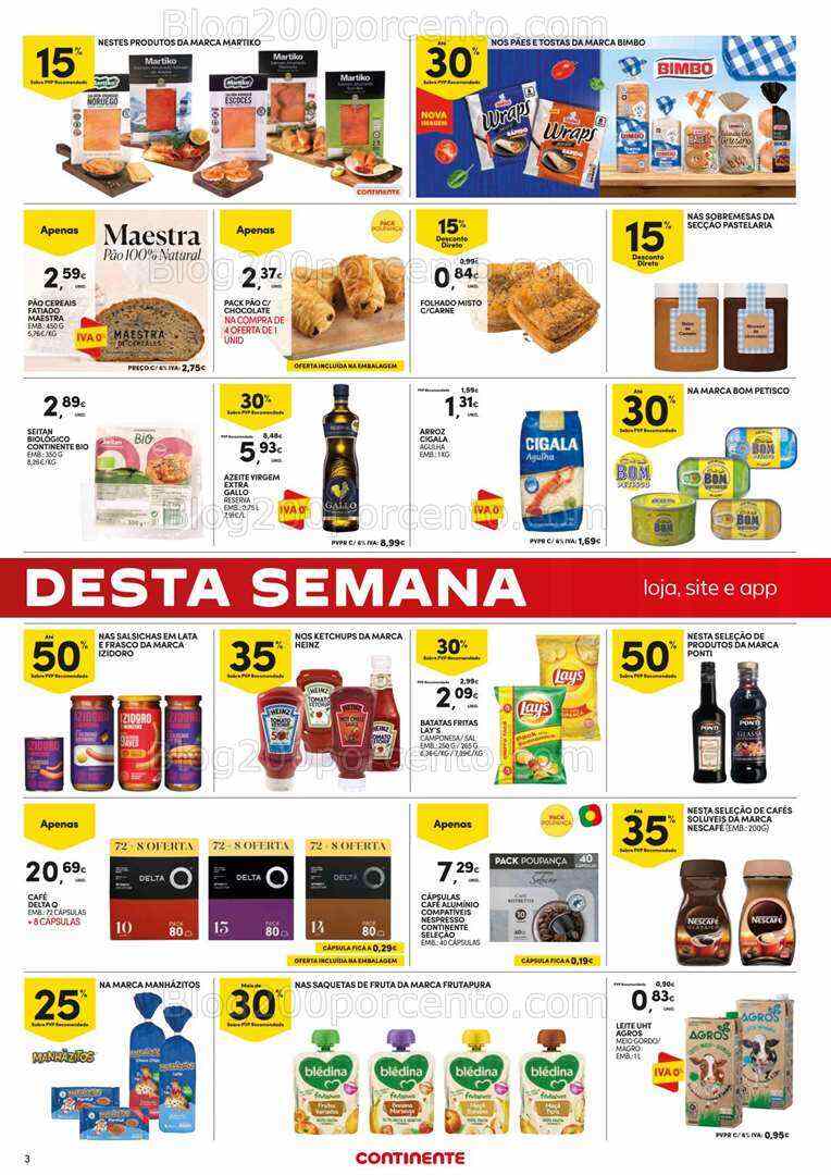 Antevisão Folheto CONTINENTE Promoções Fim de Semana - 14 a 17 julho