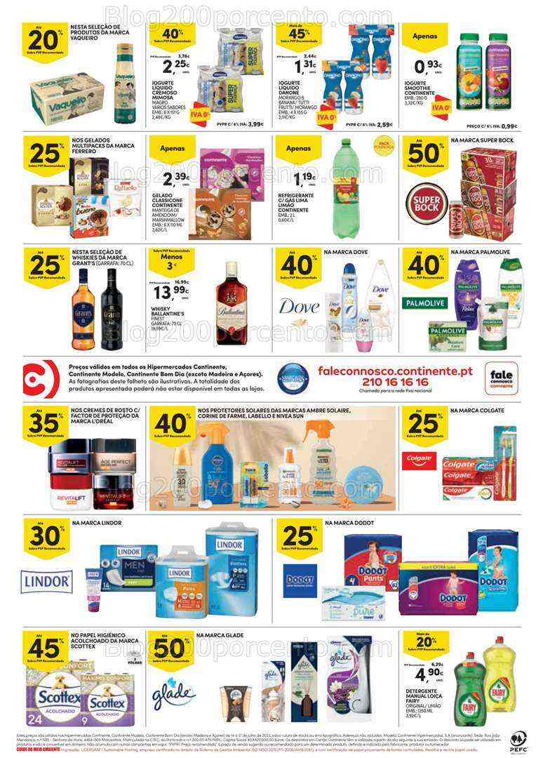 Antevisão Folheto CONTINENTE Promoções Fim de Semana - 14 a 17 julho