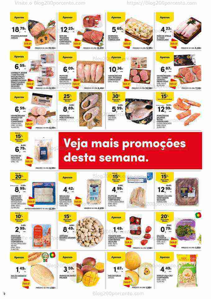 Antevisão Folheto CONTINENTE Promoções Fim de Semana de 16 a 19 junho