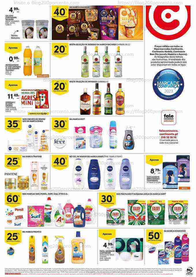 Antevisão Folheto CONTINENTE Promoções Fim de Semana de 16 a 19 junho