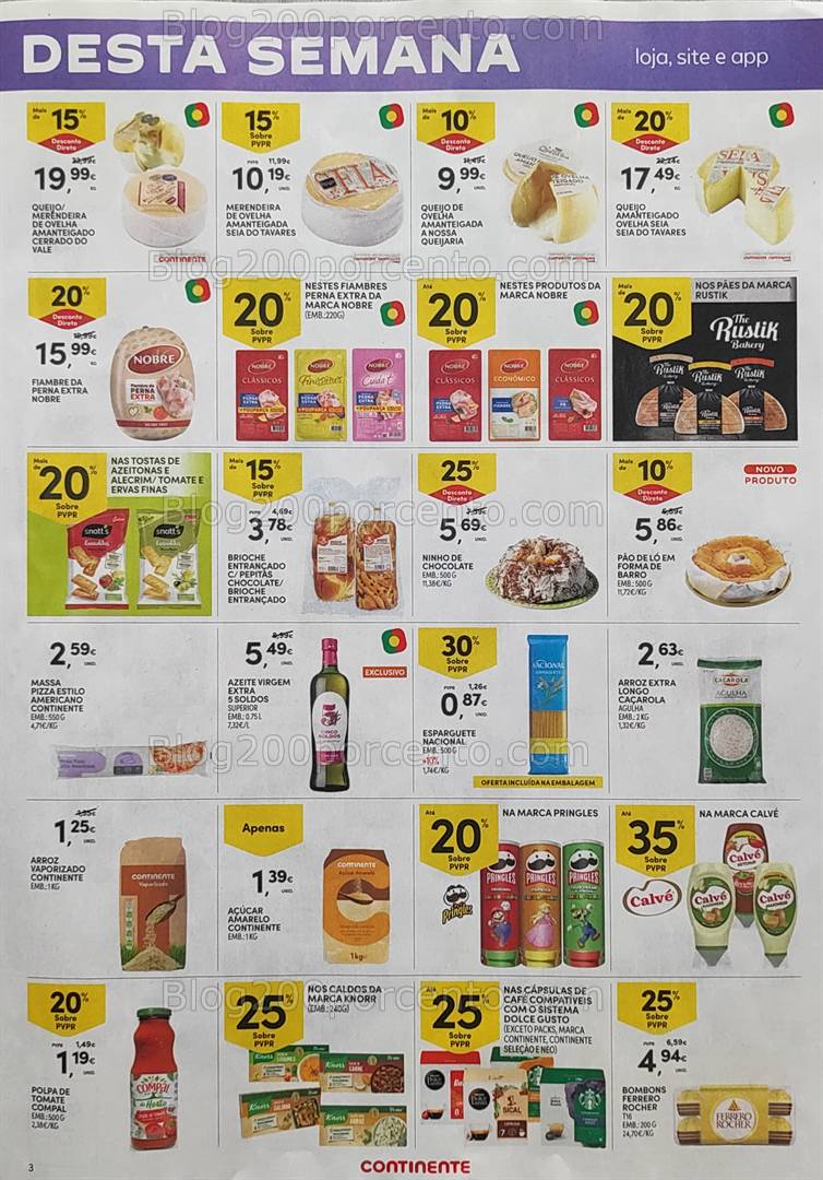 Antevisão Folheto CONTINENTE Promoções Fim de Semana - 18 a 21 abril