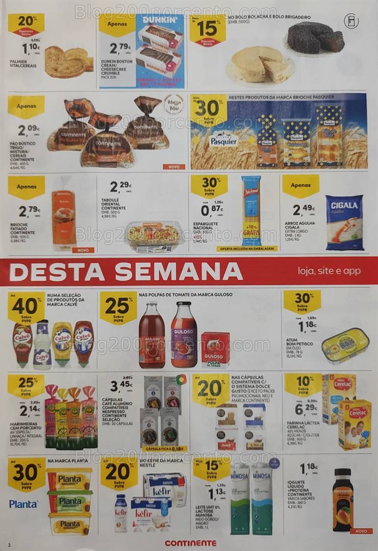 Antevisão Folheto CONTINENTE Promoções Fim de Semana - 19 a 22 abril