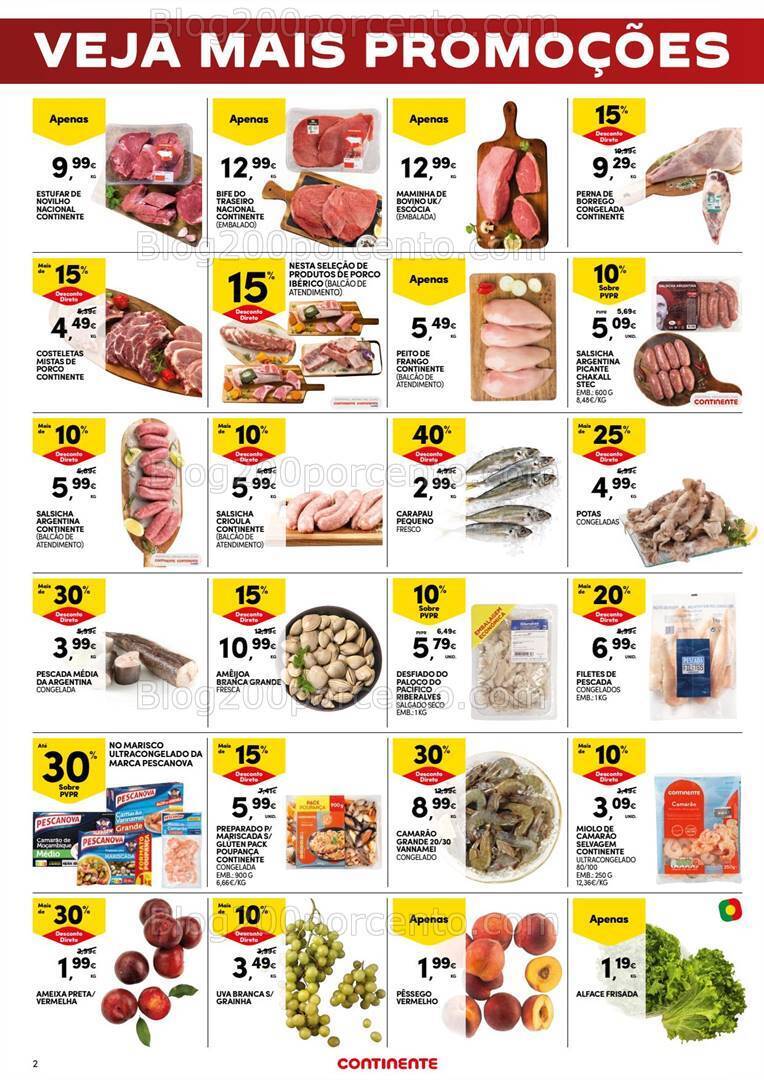 Antevisão Folheto CONTINENTE Promoções Fim de Semana - 19 a 22 julho