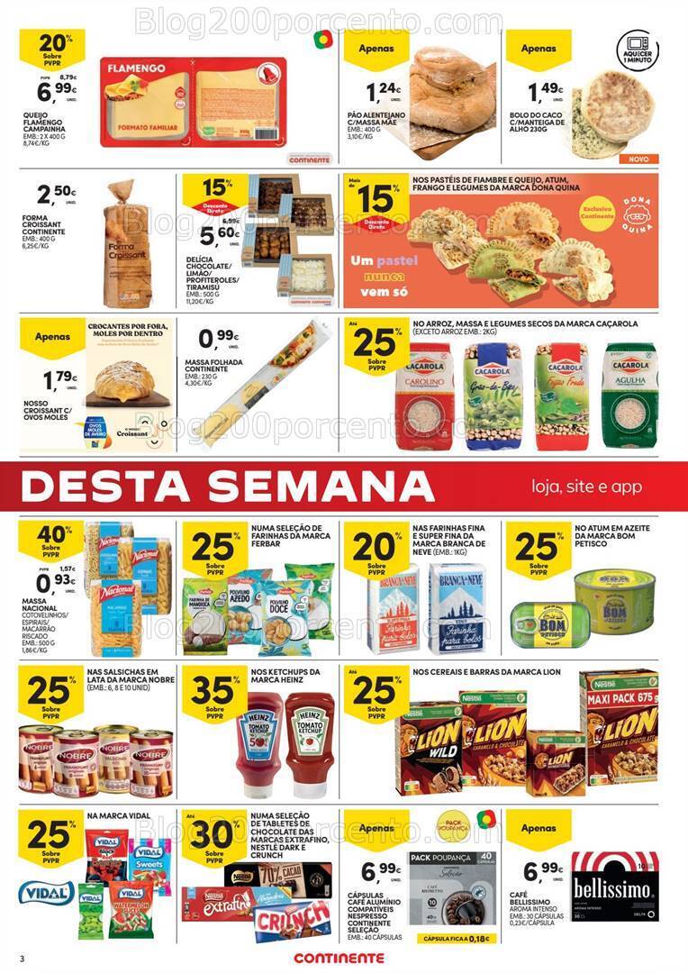 Antevisão Folheto CONTINENTE Fim de Semana Promoções - 2 a 5 fevereiro