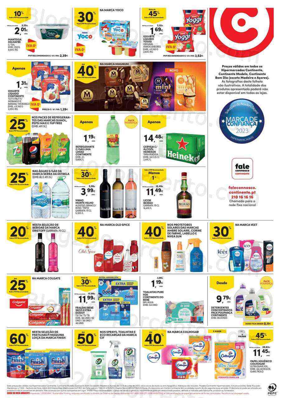 Antevisão Folheto CONTINENTE Promoções Fim de Semana - 2 a 5 junho