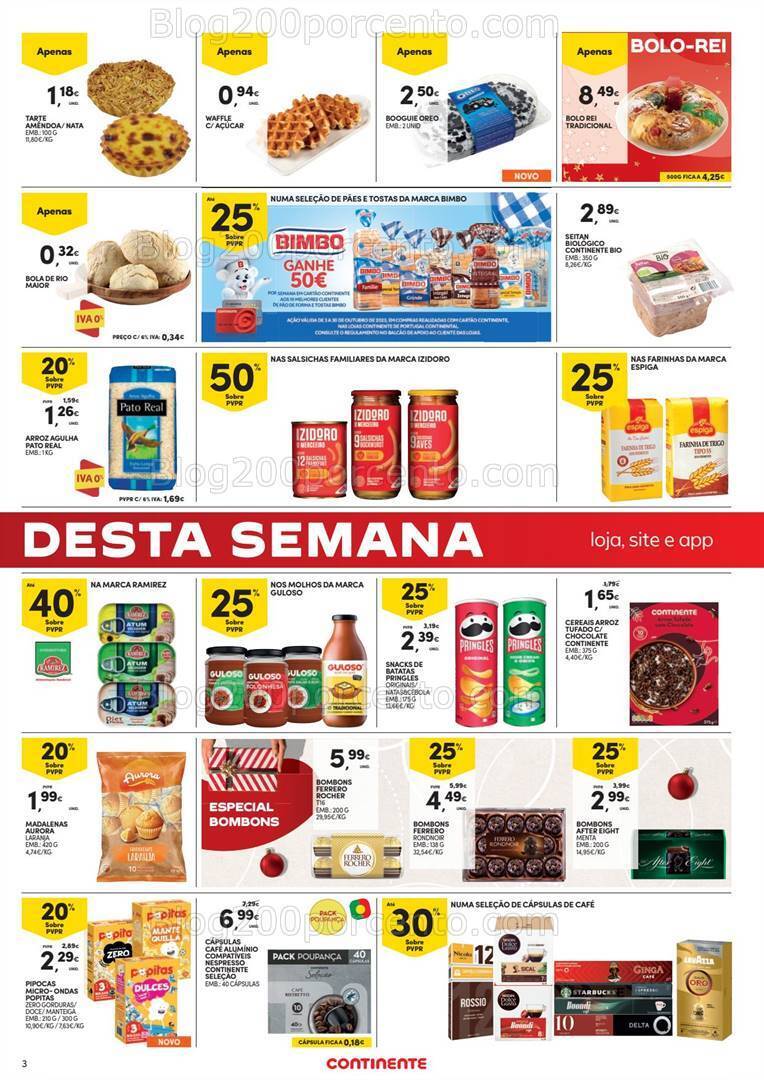 Antevisão Folheto CONTINENTE Promoções Fim de Semana - 20 a 23 outubro
