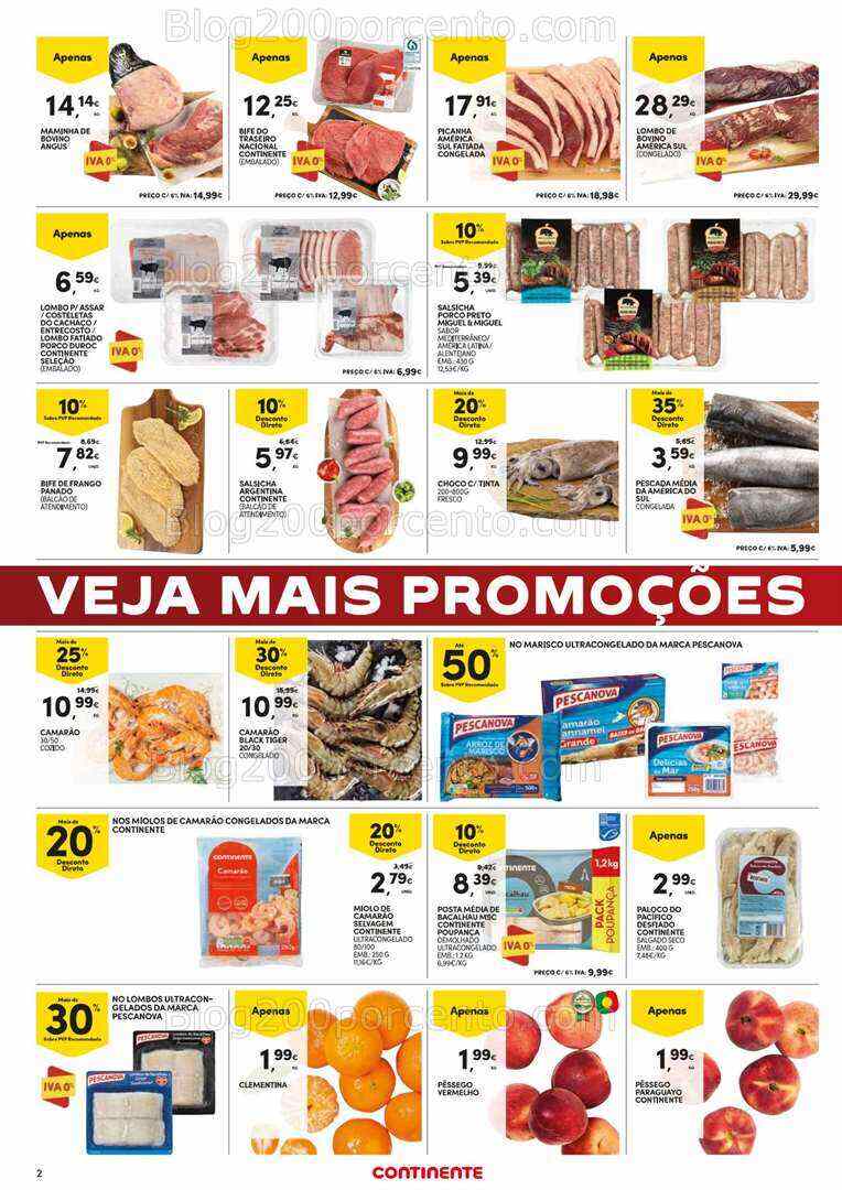 Antevisão Folheto CONTINENTE Promoções Fim de Semana - 21 a 24 julho