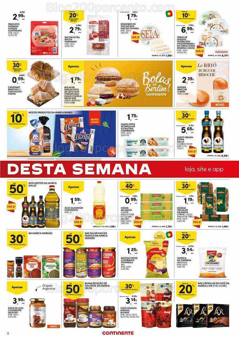 Antevisão Folheto CONTINENTE Promoções Fim de Semana - 21 a 24 julho
