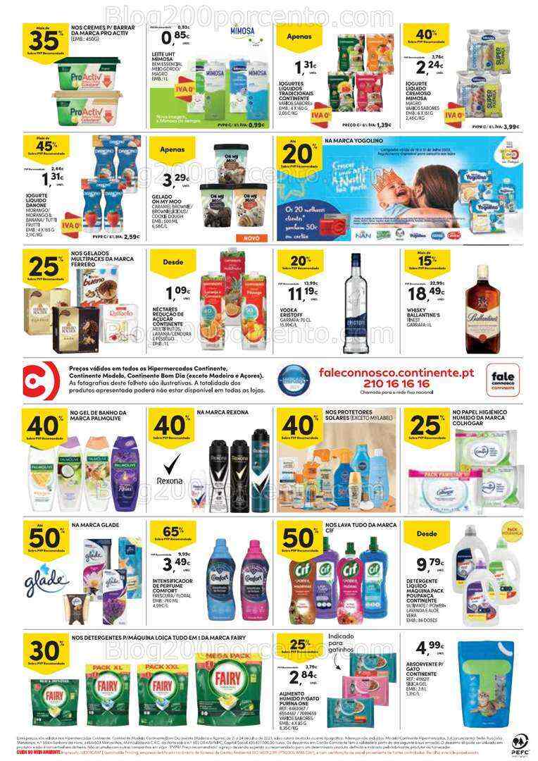 Antevisão Folheto CONTINENTE Promoções Fim de Semana - 21 a 24 julho