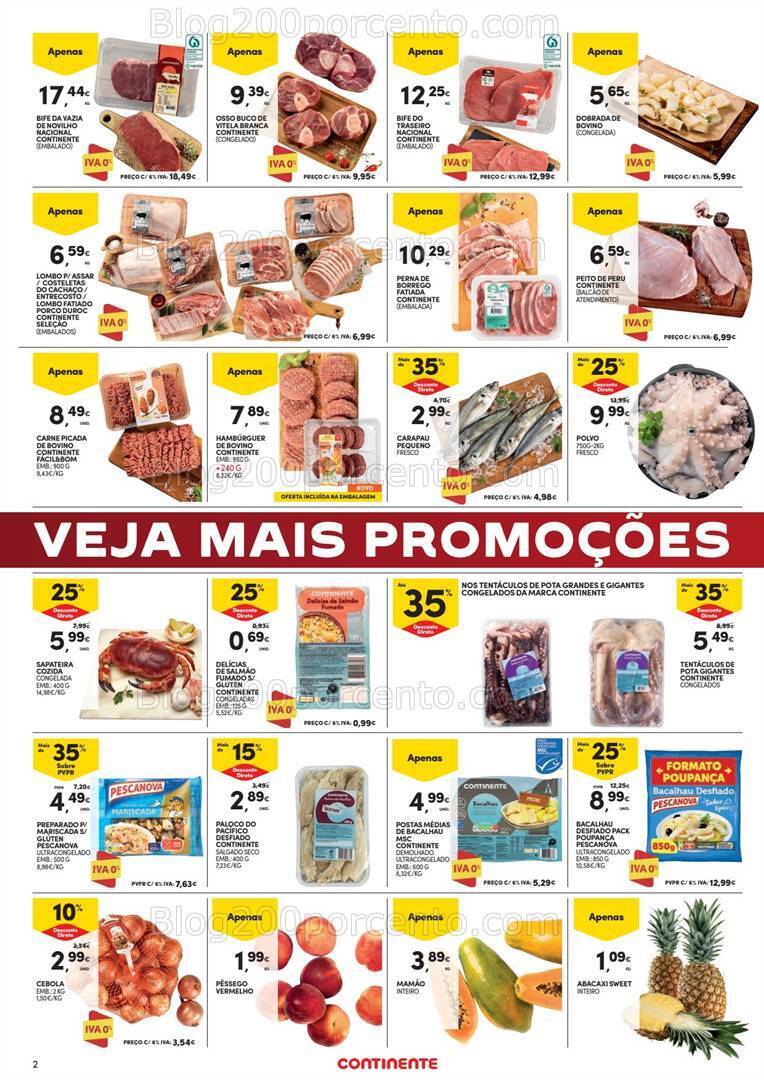 Antevisão Folheto CONTINENTE Promoções Fim de Semana - 22 a 25 setembro