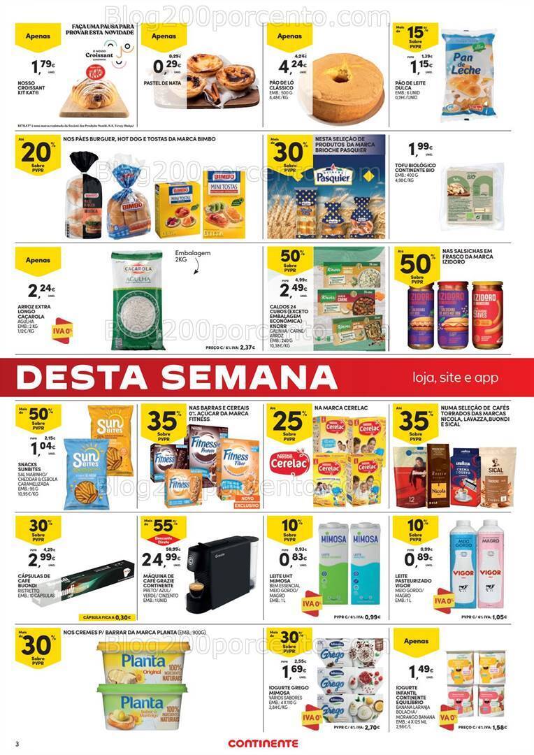 Antevisão Folheto CONTINENTE Promoções Fim de Semana - 22 a 25 setembro