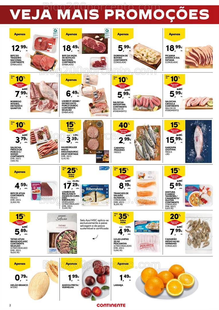 Antevisão Folheto CONTINENTE Promoções Fim de Semana - 22 a 26 agosto