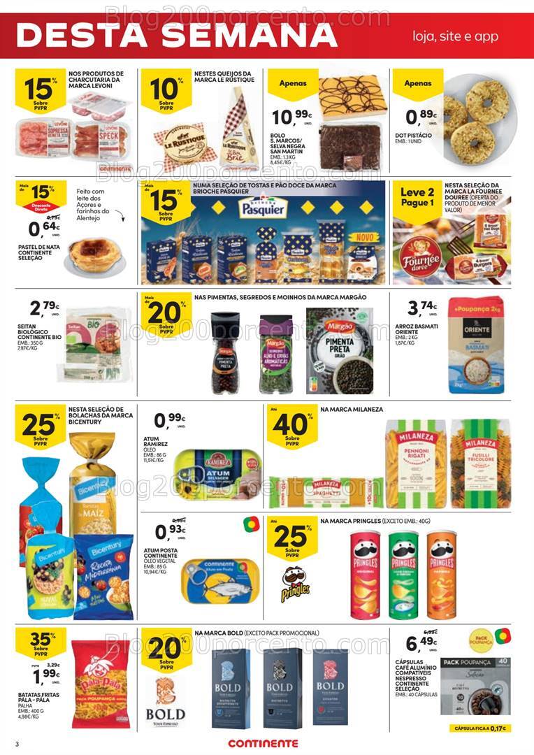 Antevisão Folheto CONTINENTE Promoções Fim de Semana - 22 a 26 agosto