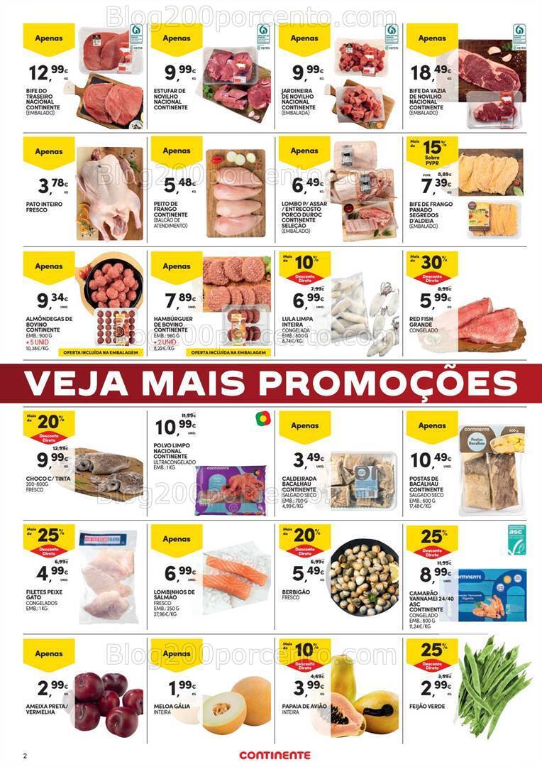 Antevisão Folheto CONTINENTE Promoções Fim de Semana - 23 a 26 fevereiro