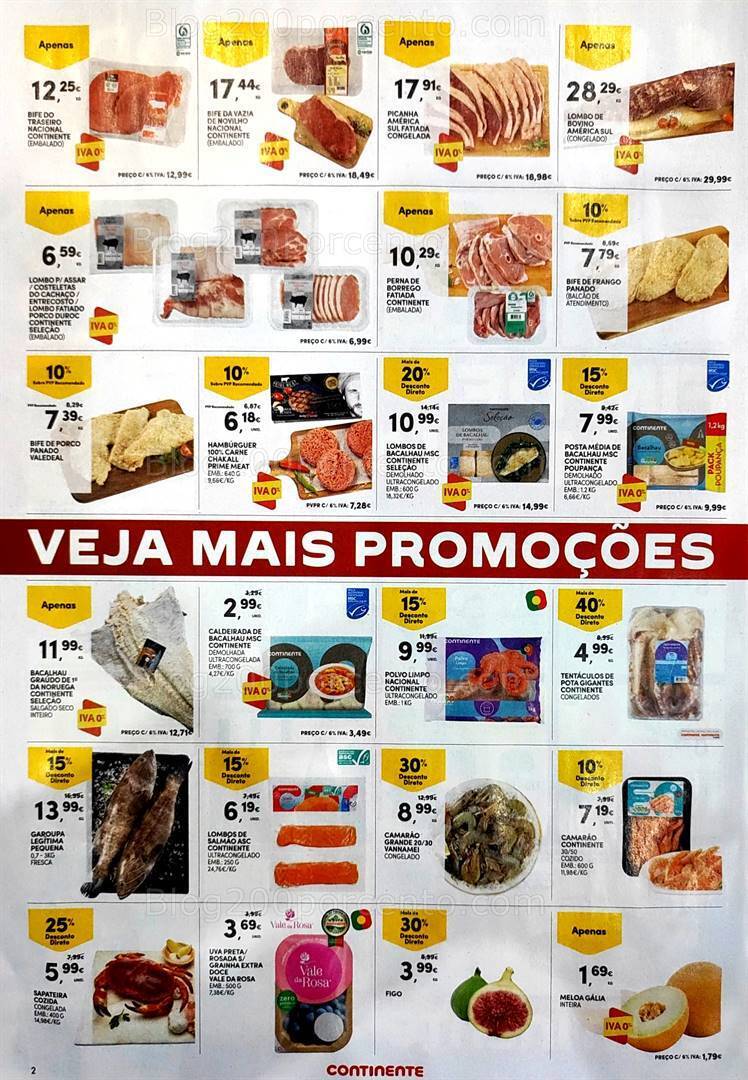 Antevisão Folheto CONTINENTE Promoções Fim de Semana - 25 a 28 agosto