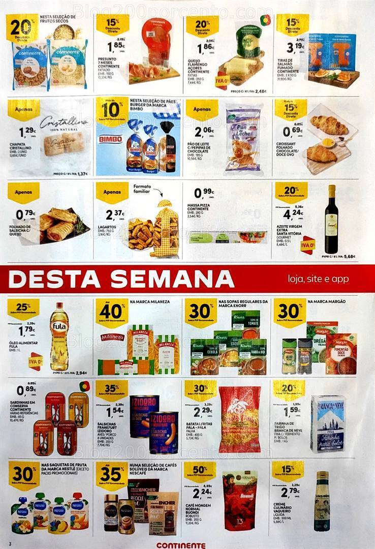 Antevisão Folheto CONTINENTE Promoções Fim de Semana - 25 a 28 agosto