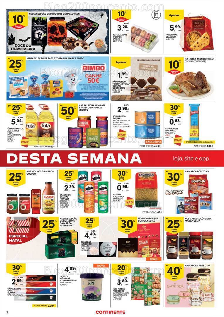 Antevisão Folheto CONTINENTE Promoções Fim de Semana - 27 a 30 outubro