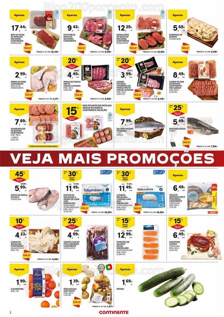 Antevisão Folheto CONTINENTE Promoções Fim de Semana - 3 a 6 novembro