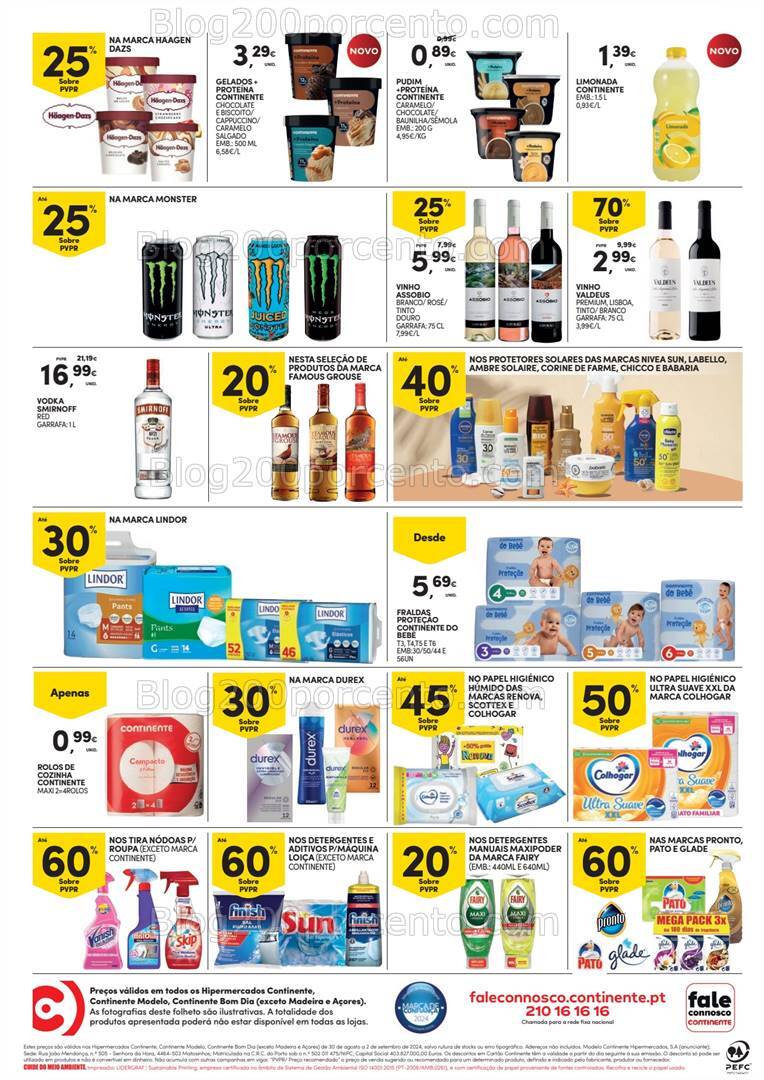 Antevisão Folheto CONTINENTE Fim de Semana - 30 agosto a 2 setembro