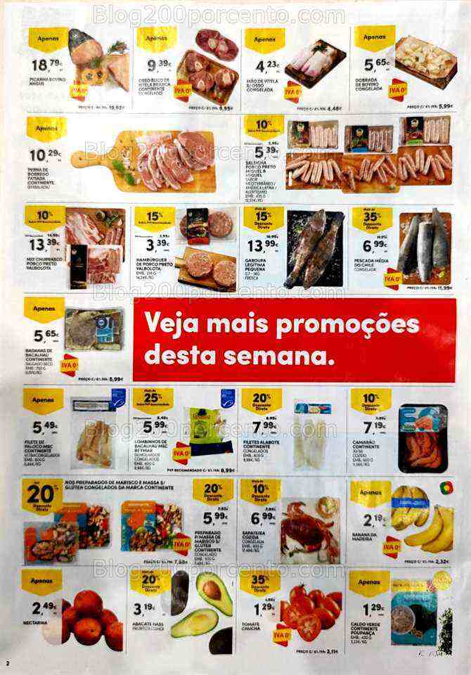 Antevisão Folheto CONTINENTE Promoções Fim de Semana - 30 junho a 3 julho