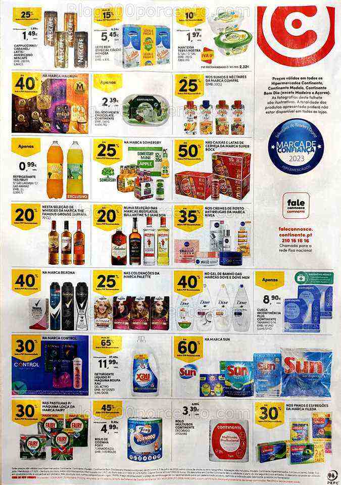 Antevisão Folheto CONTINENTE Promoções Fim de Semana - 30 junho a 3 julho