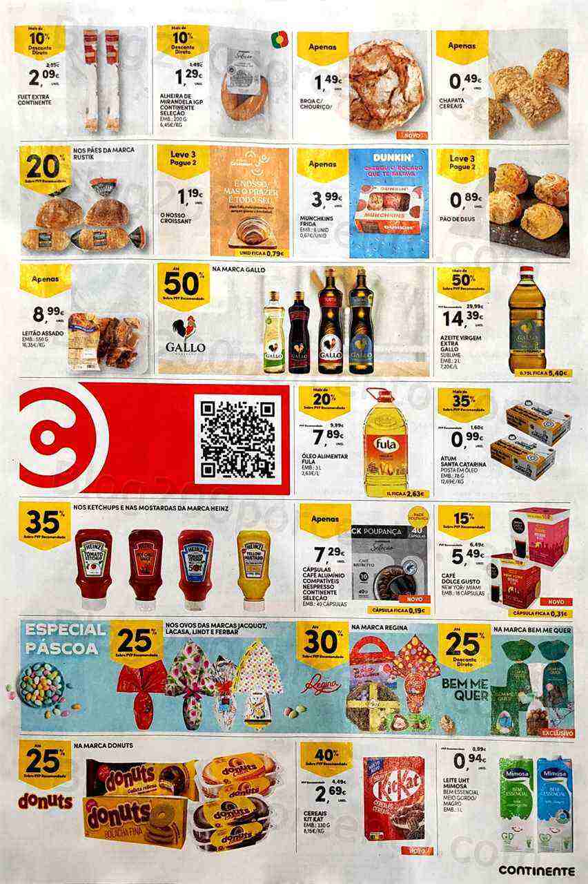 Antevisão Folheto CONTINENTE Promoções Fim de Semana - 31 março a 3 abril