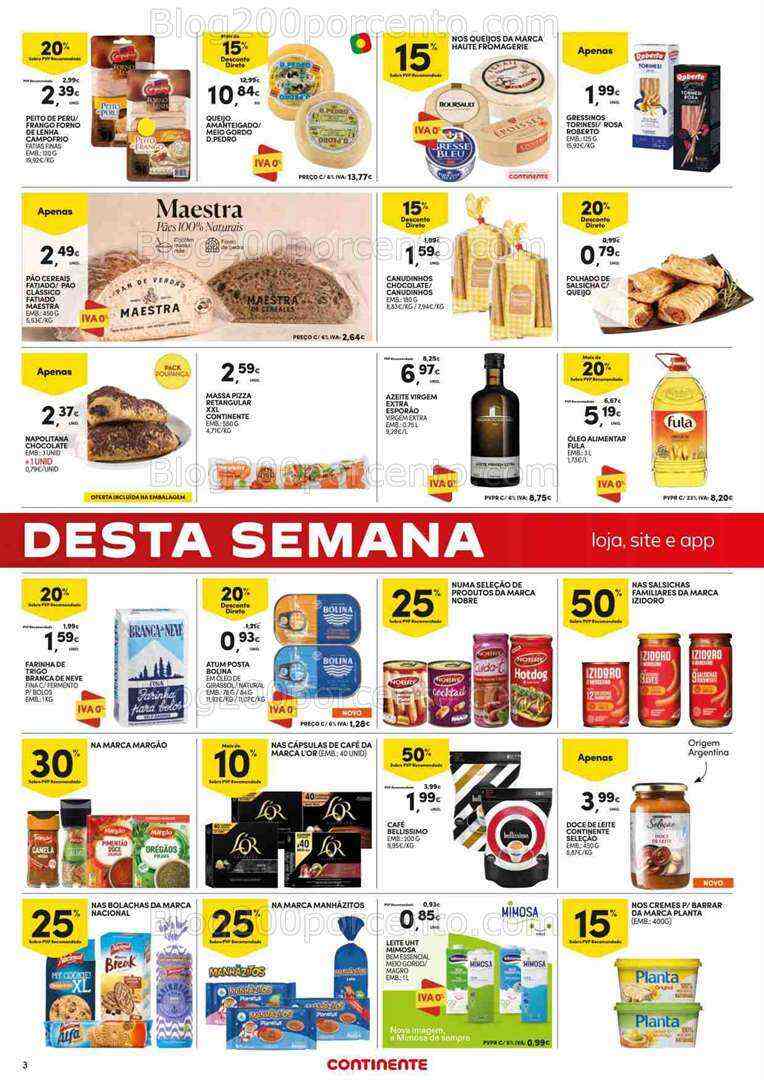 Antevisão Folheto CONTINENTE Promoções Fim de Semana - 4 a 7 agosto