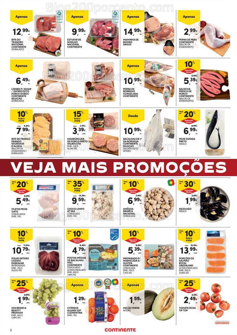 Antevisão Folheto CONTINENTE Fim de Semana Promoções - 5 a 8 abril