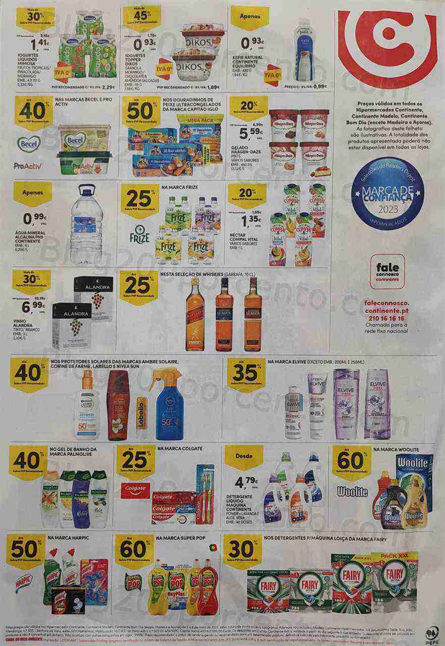 Antevisão Folheto CONTINENTE Promoções Fim de Semana - 5 a 8 maio