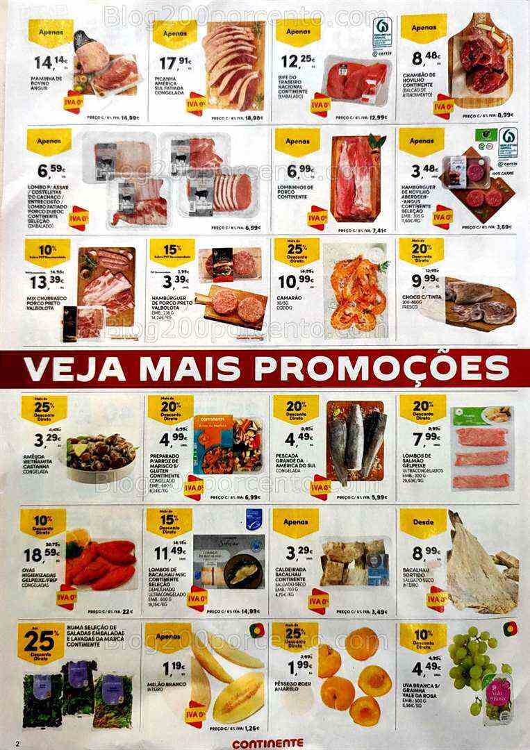 Antevisão Folheto CONTINENTE Promoções Fim de Semana - 7 a 10 julho