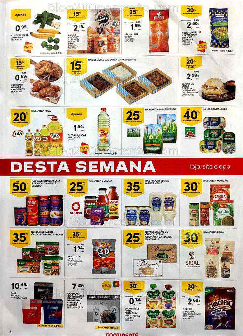 Antevisão Folheto CONTINENTE Promoções Fim de Semana - 7 a 10 julho