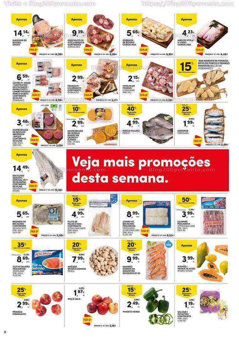 Antevisão Folheto CONTINENTE Promoções Fim de Semana - 9 a 12 junho