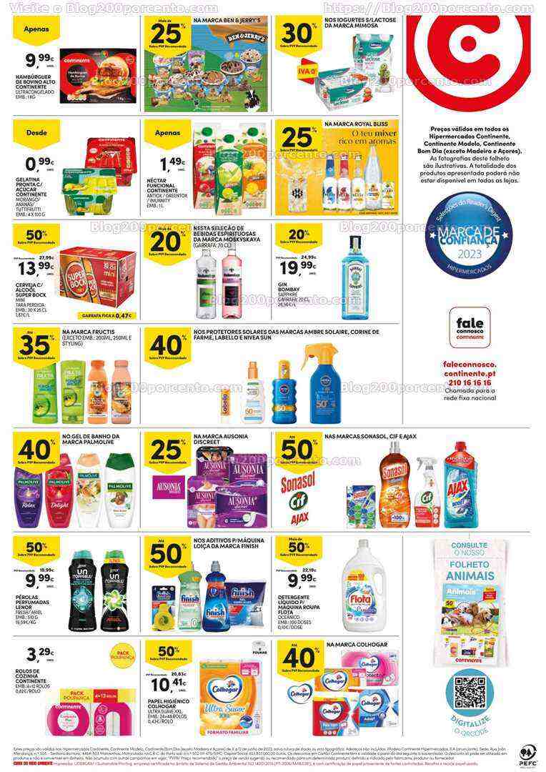 Antevisão Folheto CONTINENTE Promoções Fim de Semana - 9 a 12 junho
