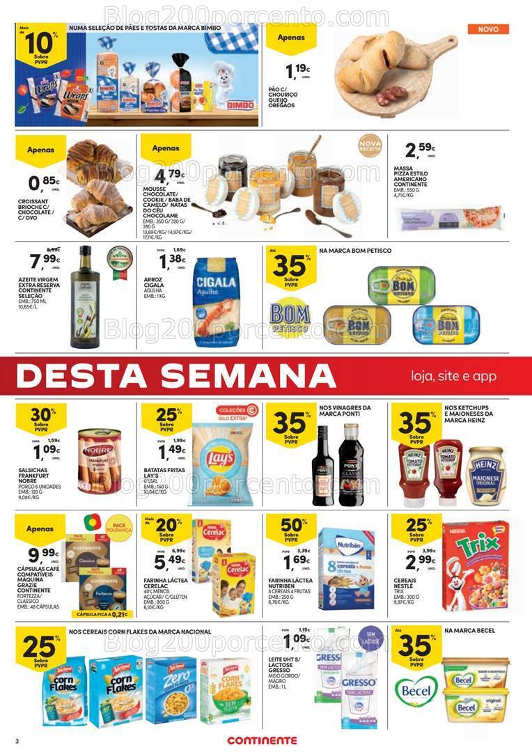 Antevisão Folheto CONTINENTE Promoções Fim de Semana - 12 a 15 julho