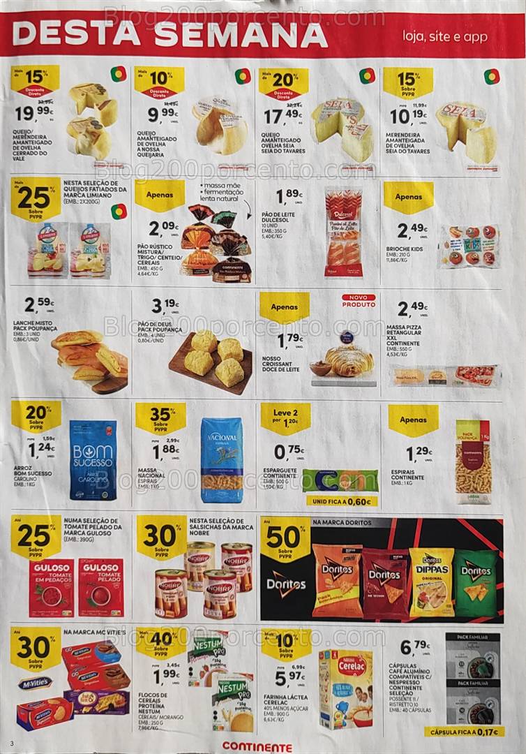 Antevisão Folheto CONTINENTE Promoções Fim de Semana de 25 a 28 abril