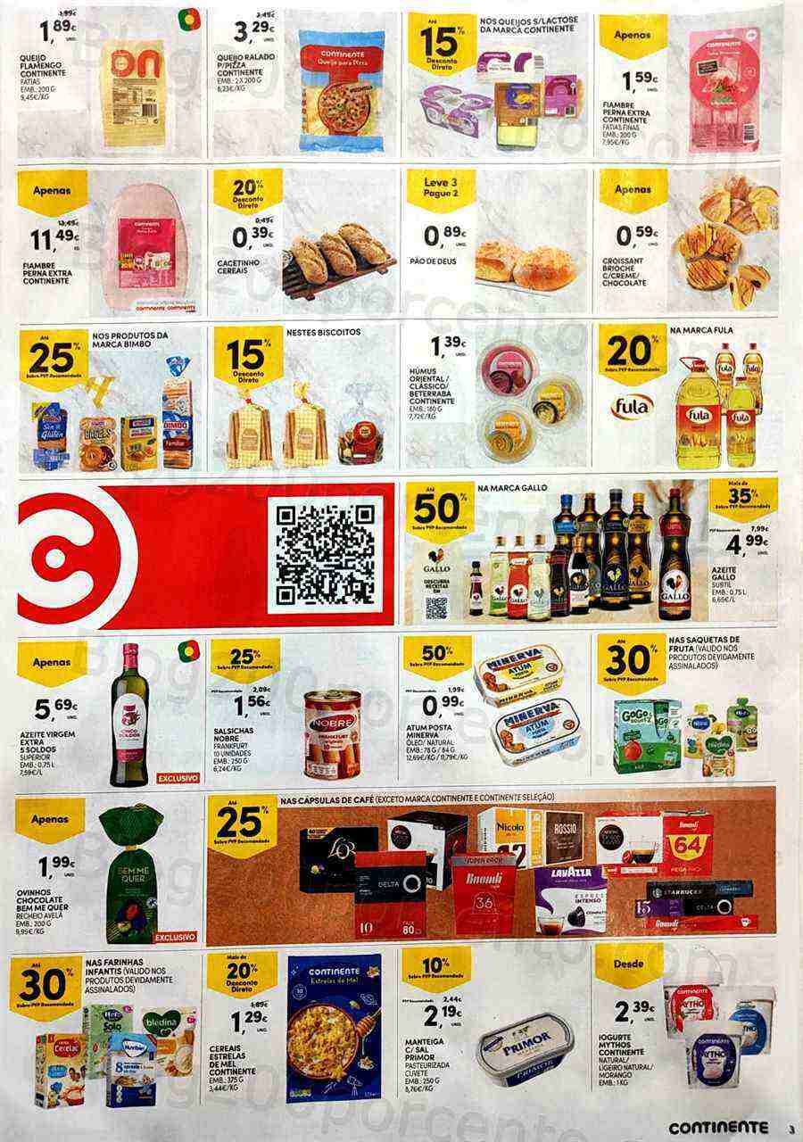 Antevisão Folheto CONTINENTE Promoções Fim de Semana - 3 a 6 março