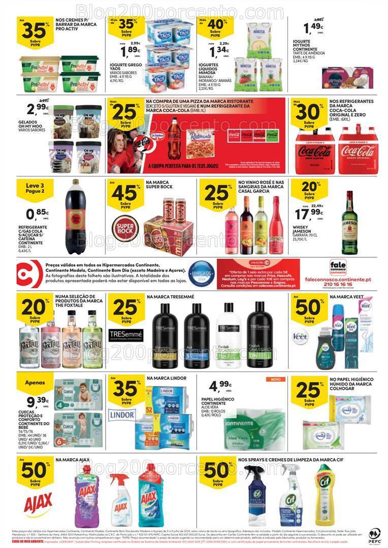 Antevisão Folheto CONTINENTE Promoções Fim de Semana - 5 a 8 junho