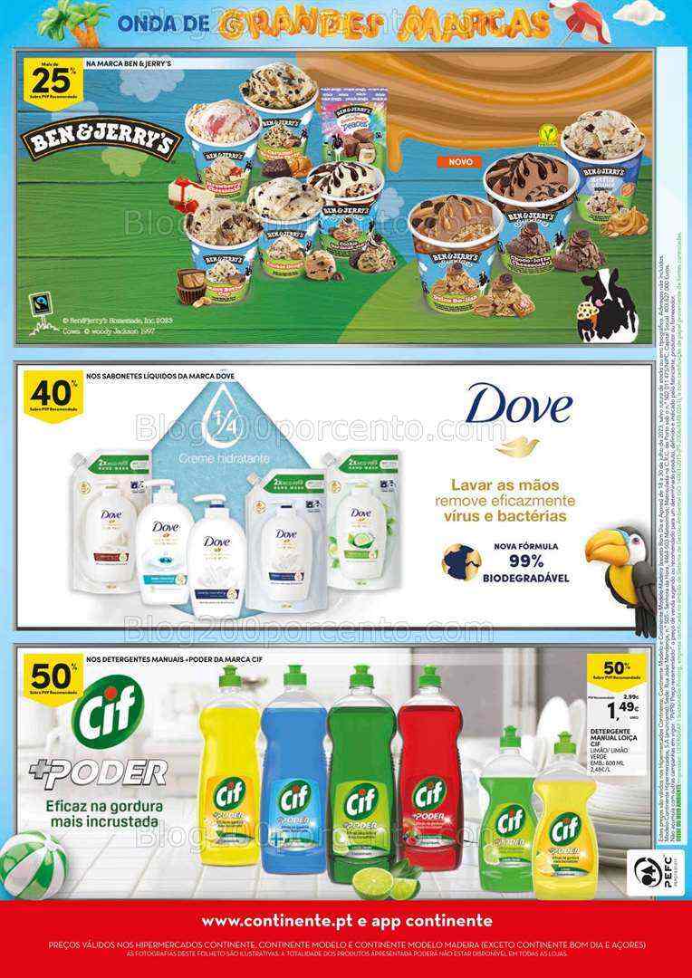 Antevisão Folheto CONTINENTE Grandes Marcas Verão Promoções de 18 a 30 julho