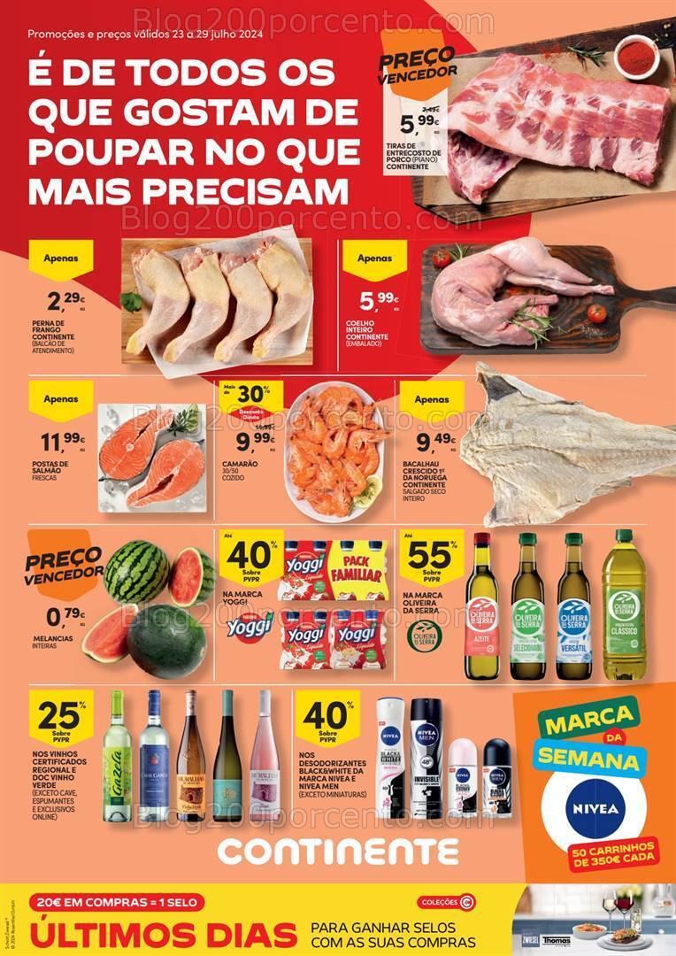 Antevisão Folheto CONTINENTE Promoções de 23 a 29 julho