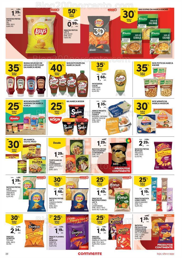 Antevisão Folheto CONTINENTE Promoções de 23 a 29 julho